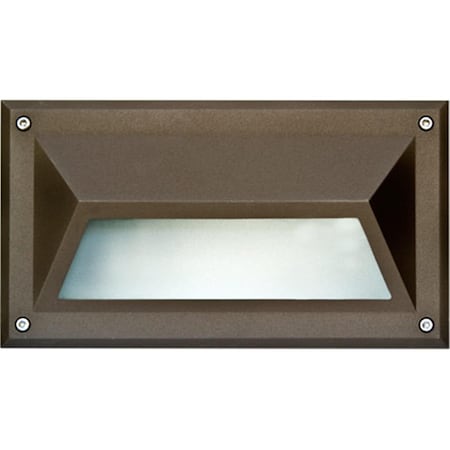 Intense Recessed Hooded Brick, Step & Wall Light, Bronze - 5 x 8.90 x 3.75 in. IN2562979